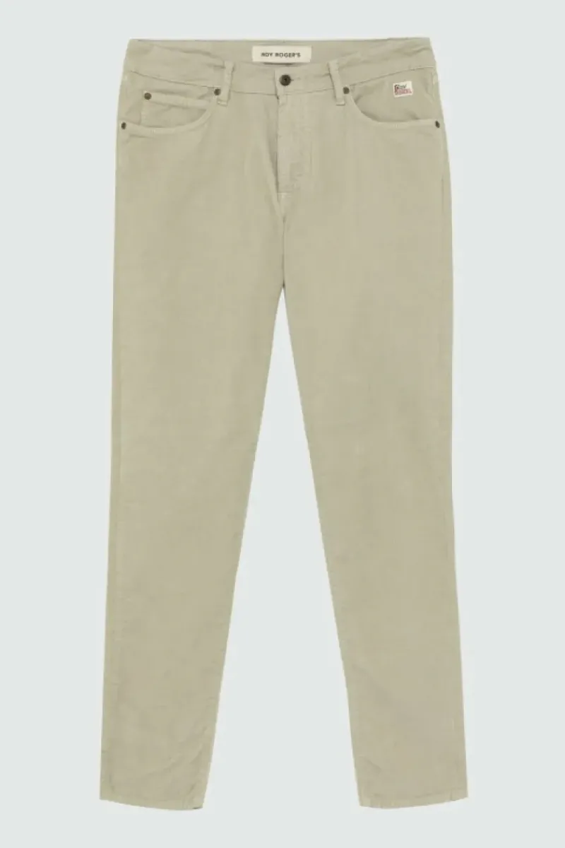 Uomo Roy Rogers Pantaloni|Pantalone 517 Plain In Velluto