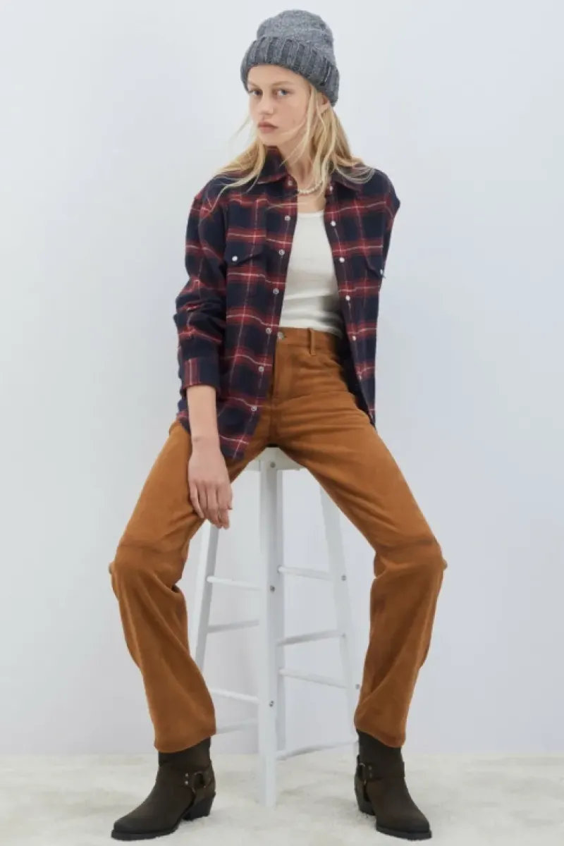 Donna Roy Rogers Pantaloni E Gonne|Pantalone Sofia In Suede Vintage