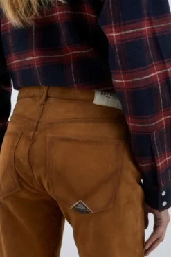 Donna Roy Rogers Pantaloni E Gonne|Pantalone Sofia In Suede Vintage