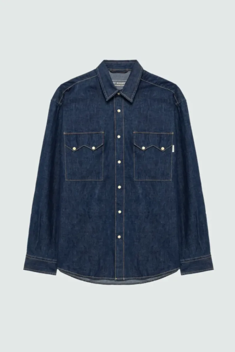 Uomo Roy Rogers Selvedge Bar|Camicie|Rodeo Man Jap Selvedge Denim Rinse