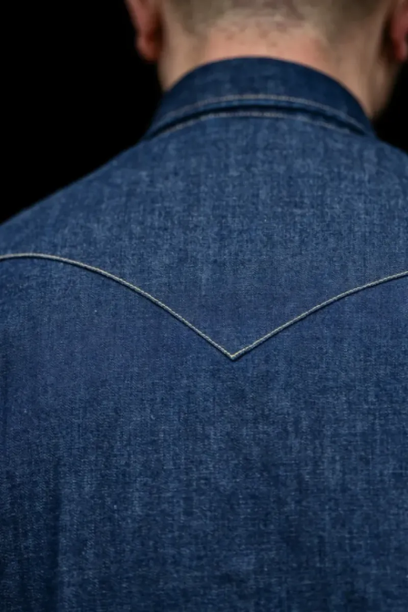 Uomo Roy Rogers Selvedge Bar|Camicie|Rodeo Man Jap Selvedge Denim Rinse