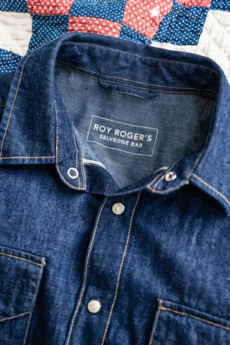 Uomo Roy Rogers Selvedge Bar|Camicie|Rodeo Man Jap Selvedge Denim Rinse