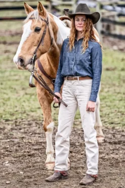 Donna Roy Rogers Selvedge Bar|Jeans|Sofia Woman Selvedge Ecru Denim Rinse