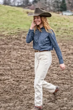 Donna Roy Rogers Selvedge Bar|Jeans|Sofia Woman Selvedge Ecru Denim Rinse