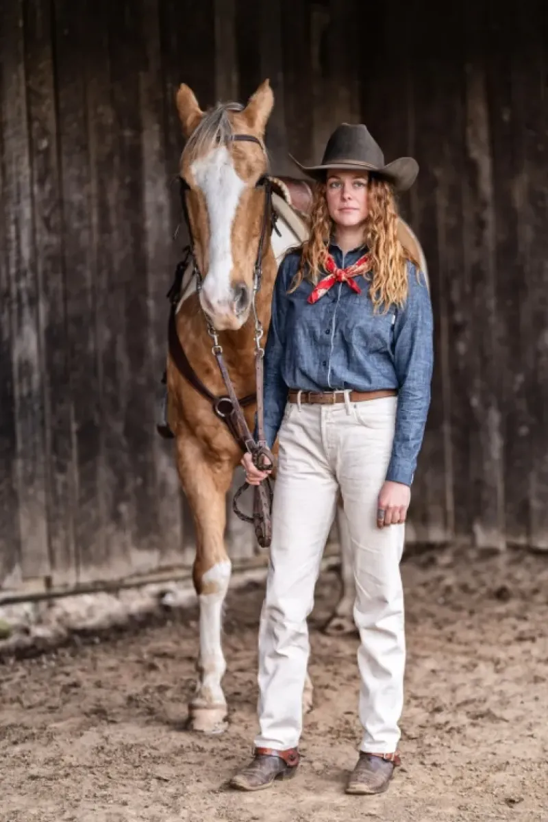 Donna Roy Rogers Selvedge Bar|Jeans|Sofia Woman Selvedge Ecru Denim Rinse