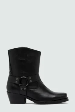 Donna Roy Rogers Scarpe|Stivaletto Engineer In Pelle