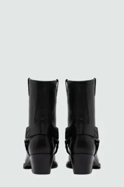 Donna Roy Rogers Scarpe|Stivaletto Engineer In Pelle