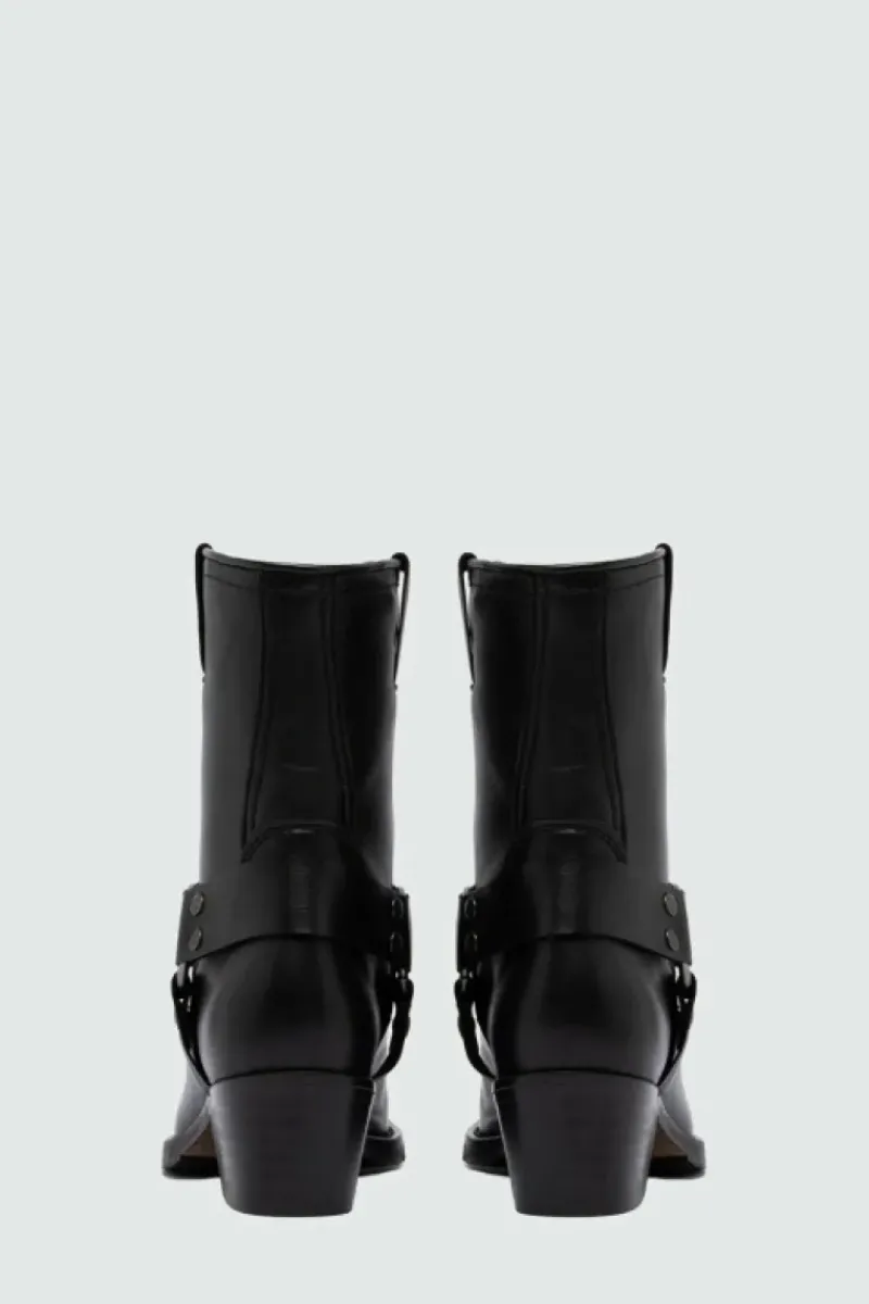 Donna Roy Rogers Scarpe|Stivaletto Engineer In Pelle