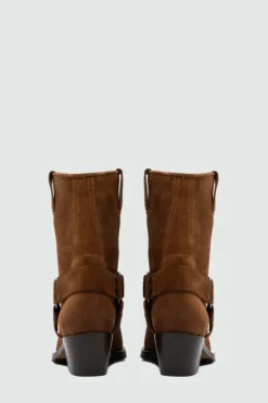 Donna Roy Rogers Scarpe|Stivaletto Engineer In Suede