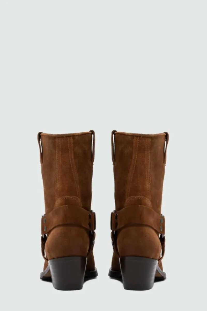 Donna Roy Rogers Scarpe|Stivaletto Engineer In Suede