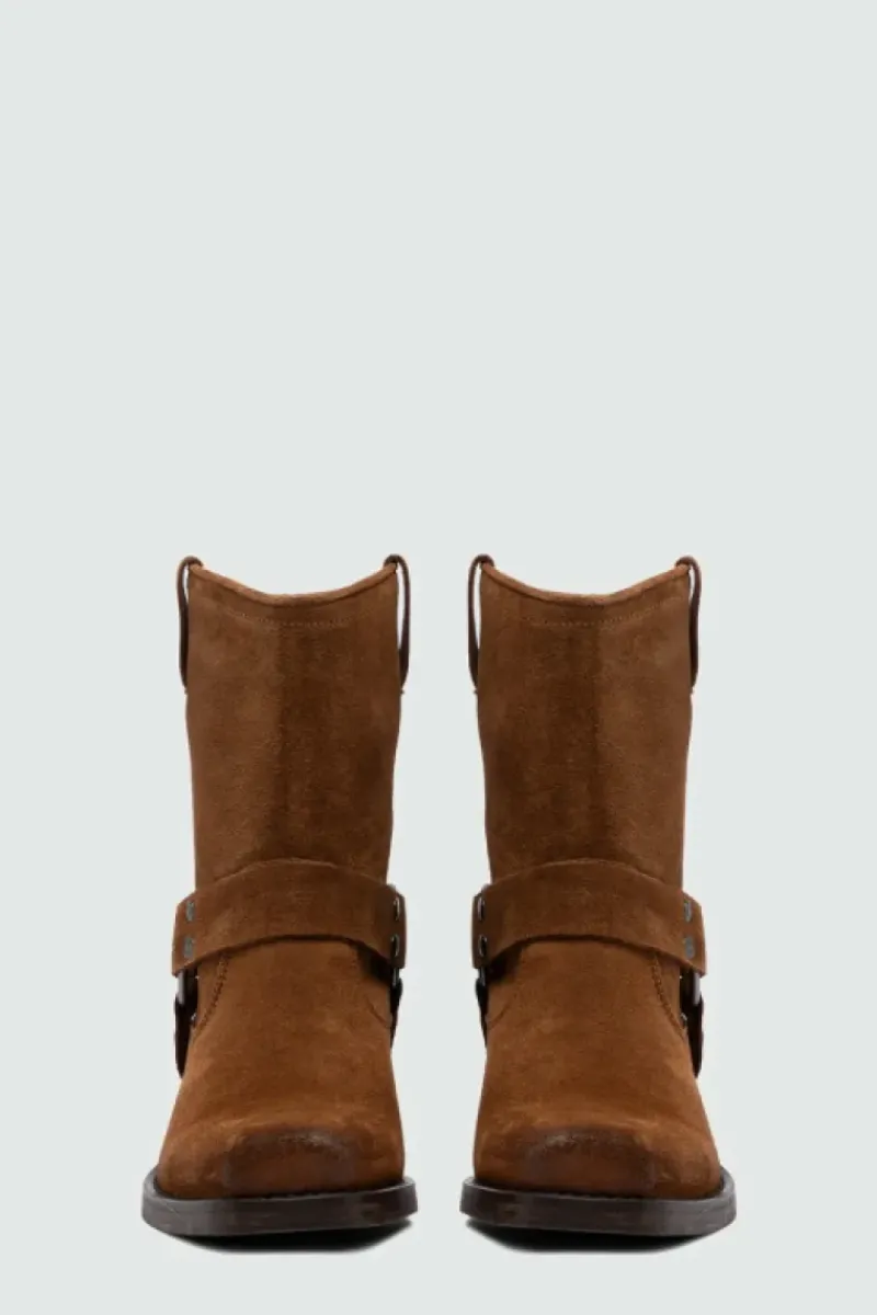 Donna Roy Rogers Scarpe|Stivaletto Engineer In Suede