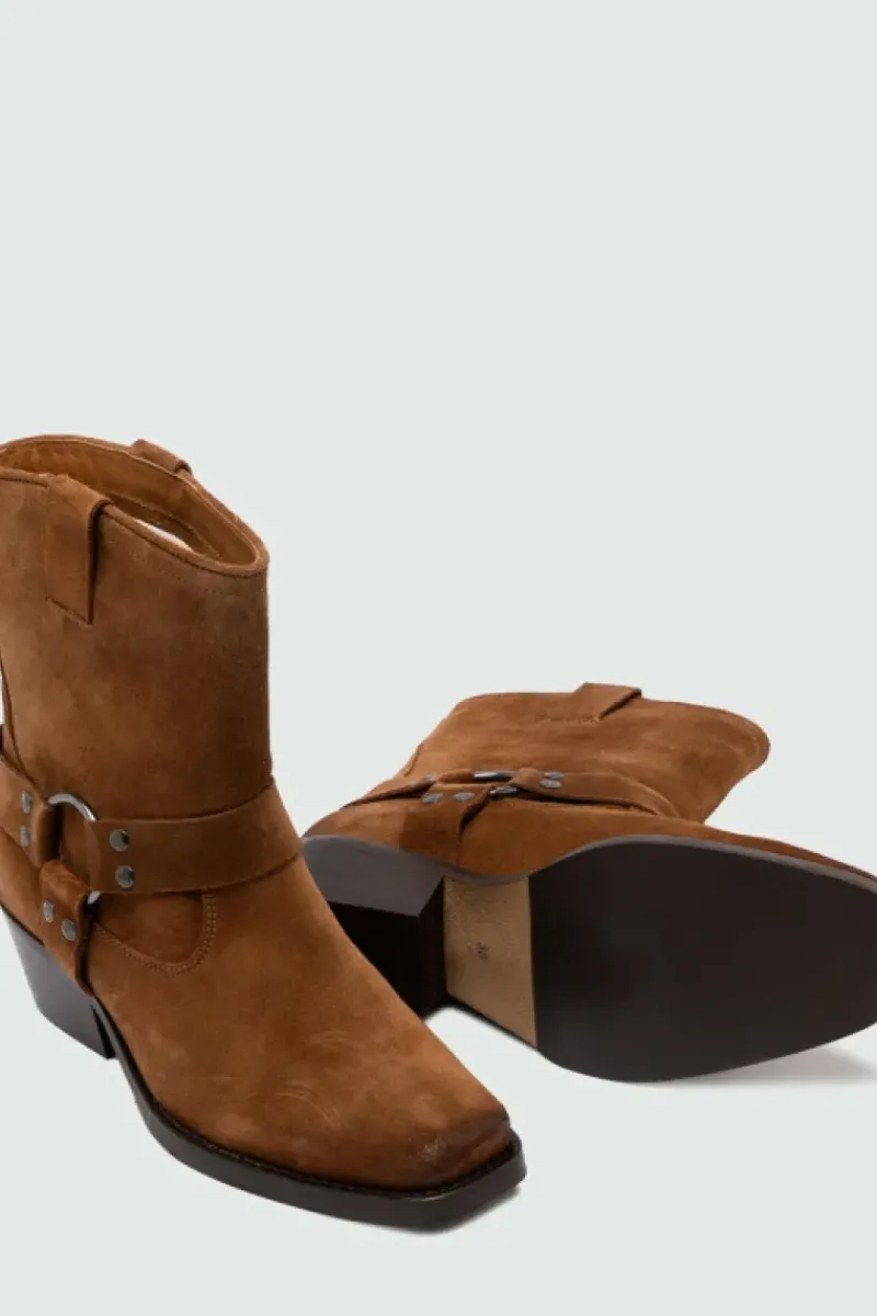 Donna Roy Rogers Scarpe|Stivaletto Engineer In Suede