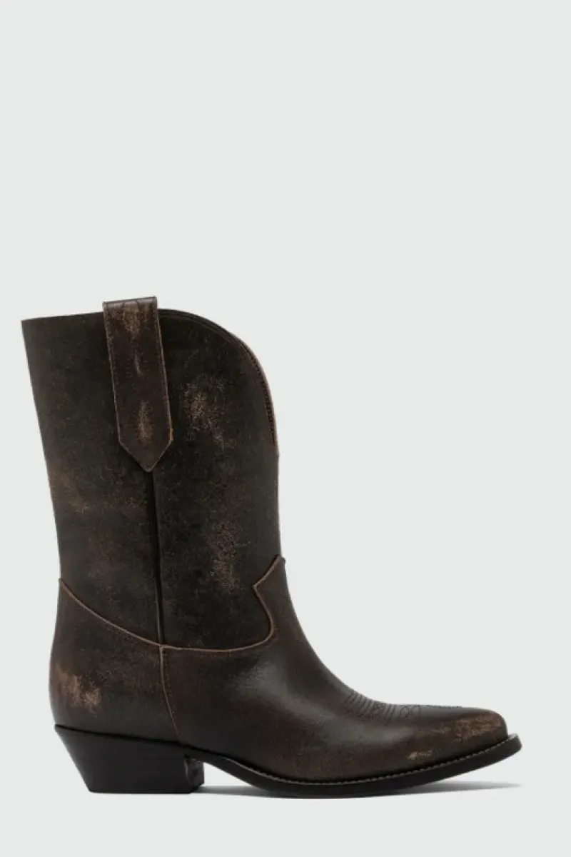 Donna Roy Rogers Scarpe|Texano Capalbio In Pelle Vintage
