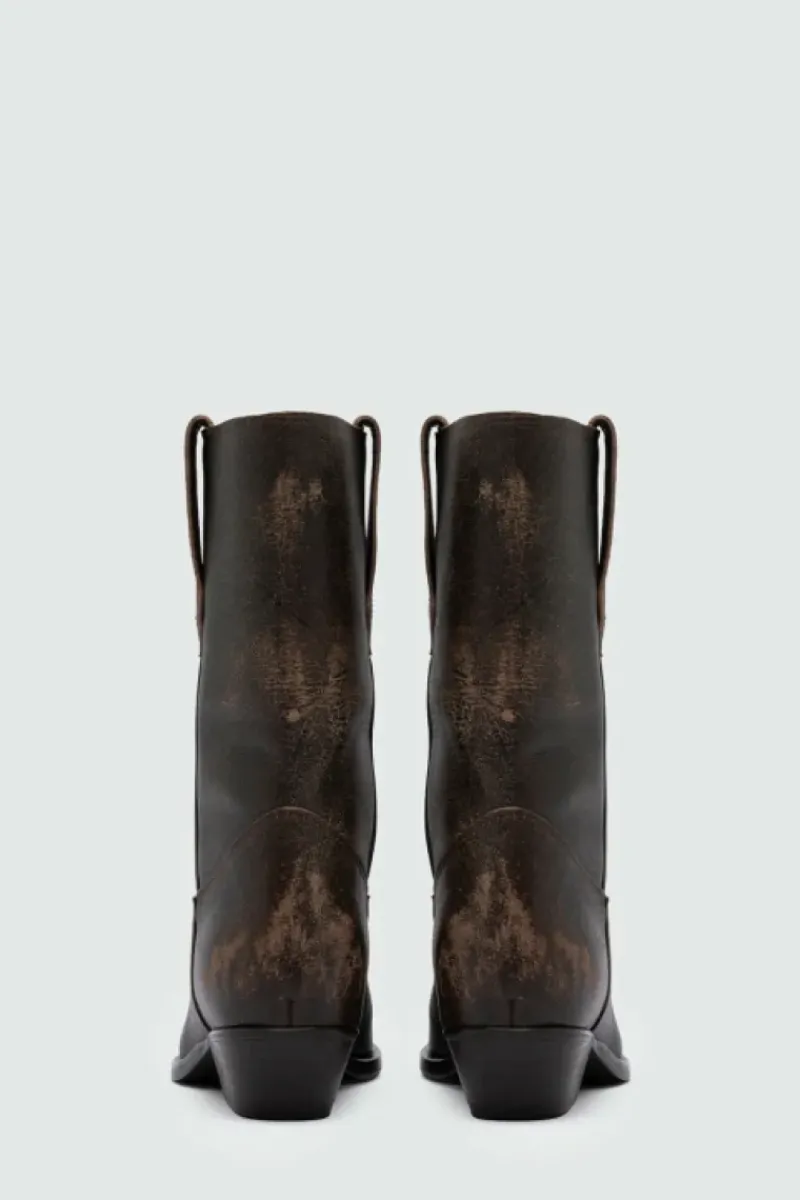 Donna Roy Rogers Scarpe|Texano Capalbio In Pelle Vintage