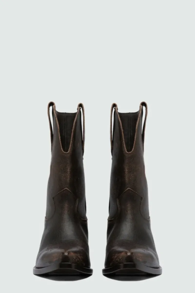 Donna Roy Rogers Scarpe|Texano Capalbio In Pelle Vintage