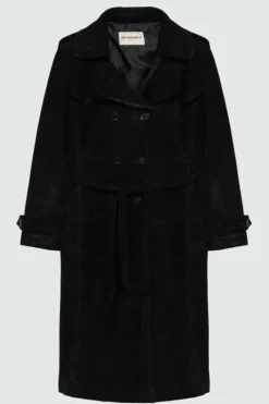 Donna Roy Rogers Capispalla|Trench In Suede Washed
