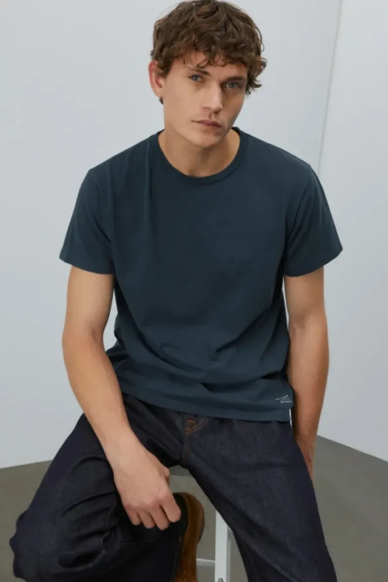 Uomo Roy Rogers Polo E T-shirts|T-shirt Girocollo Velva Sheen