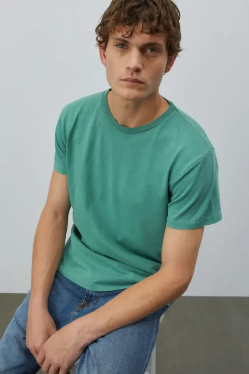 Uomo Roy Rogers Polo E T-shirts|T-shirt Girocollo Velva Sheen