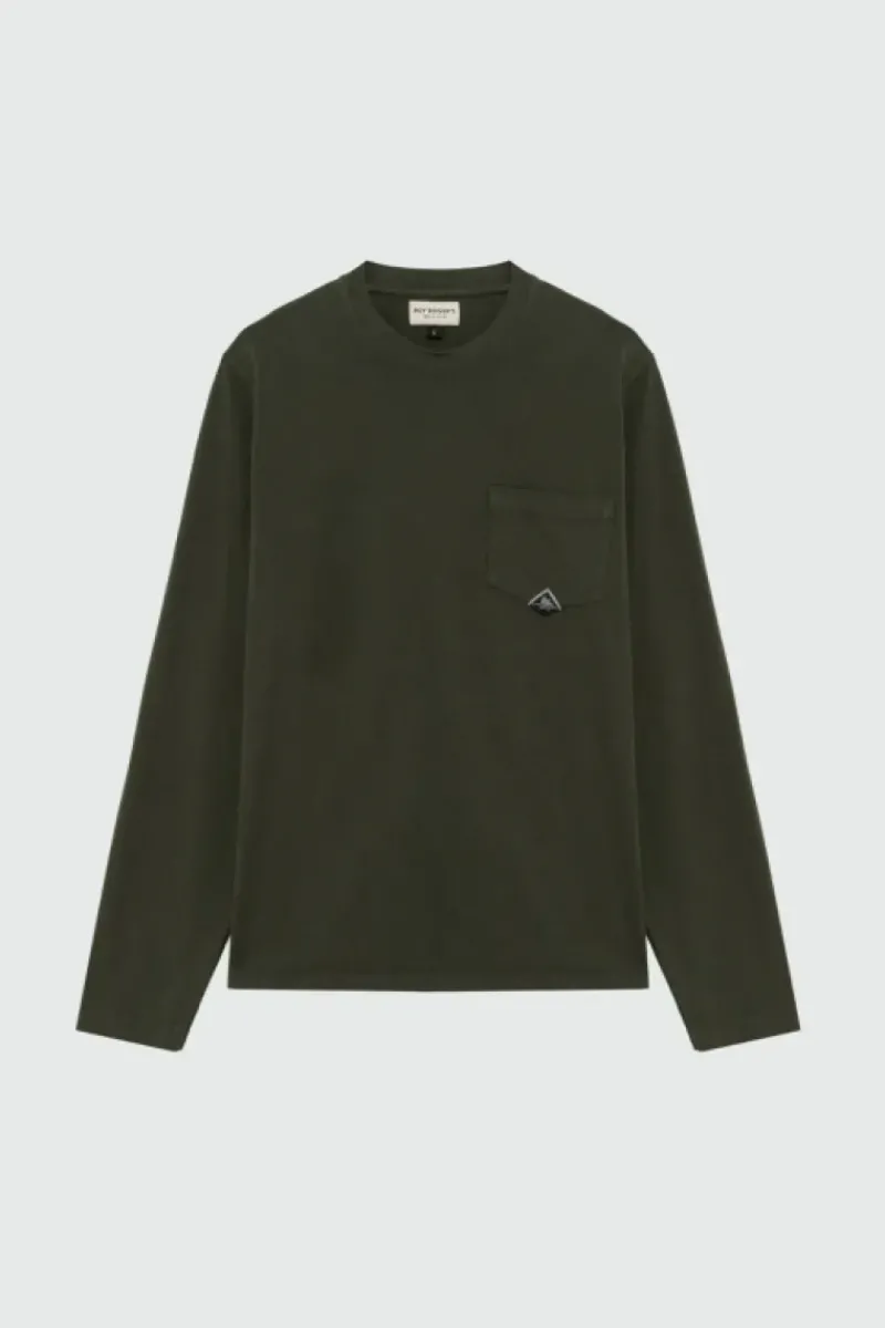 Uomo Roy Rogers Polo E T-shirts|T-shirt Pocket L/s In Jersey