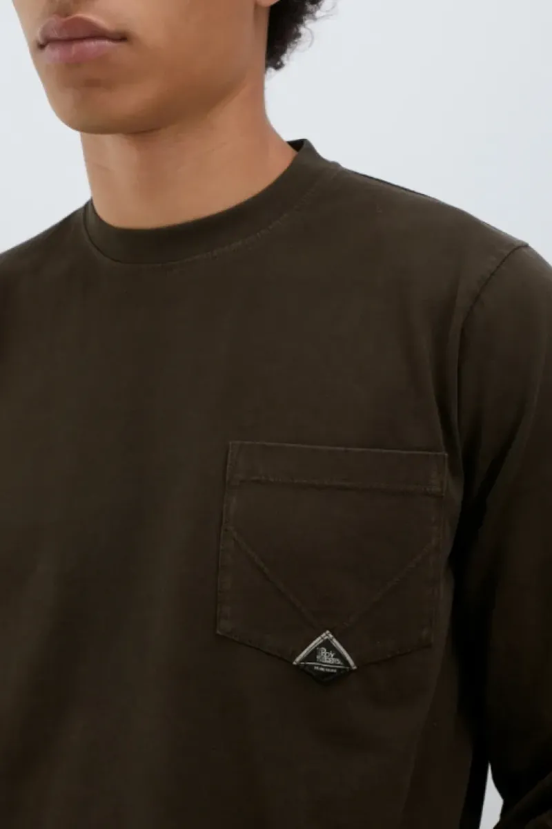 Uomo Roy Rogers Polo E T-shirts|T-shirt Pocket L/s In Jersey