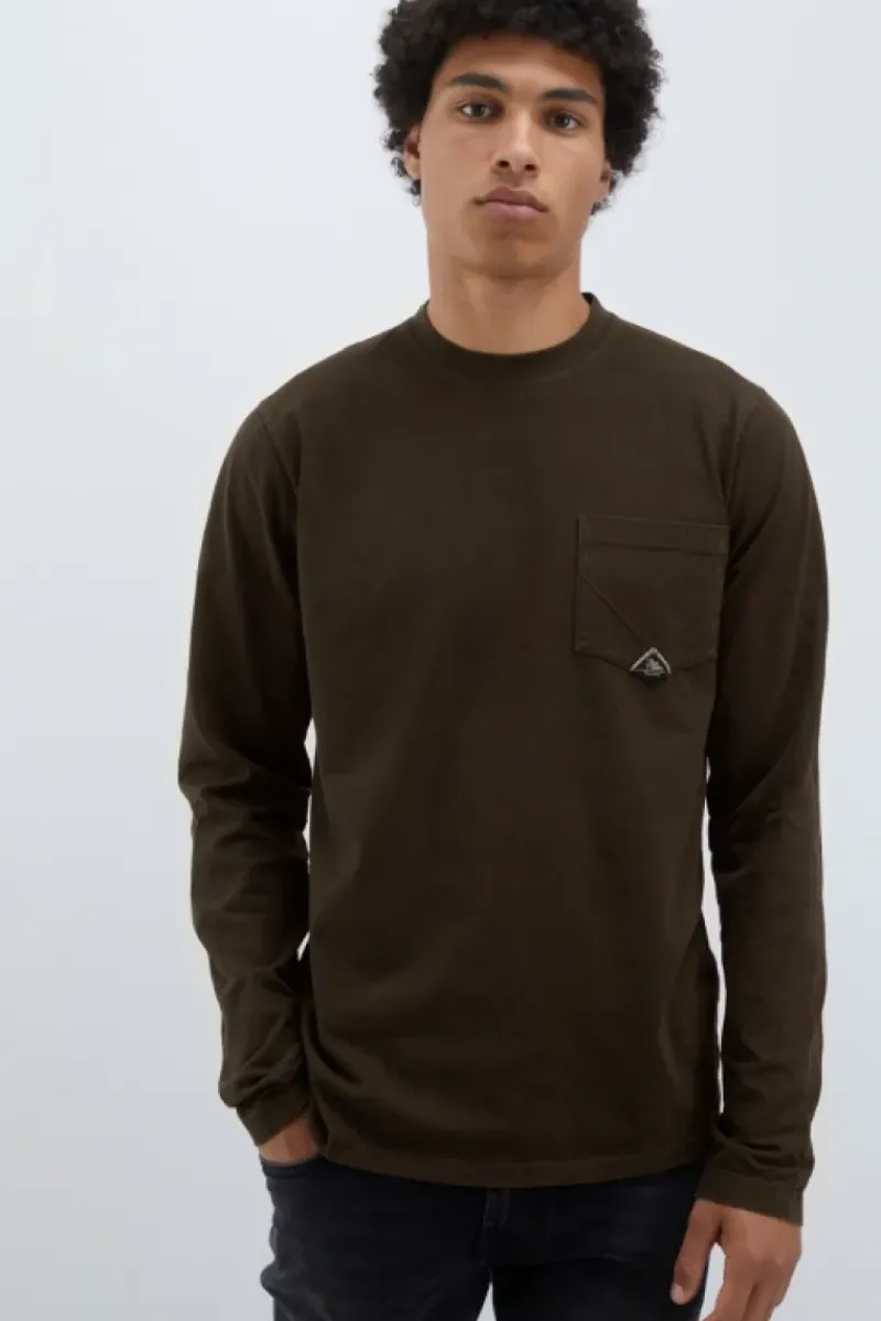Uomo Roy Rogers Polo E T-shirts|T-shirt Pocket L/s In Jersey