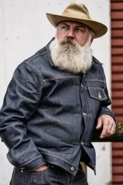 Uomo Roy Rogers Selvedge Bar|Capispalla|Type X Man U.s.a. Selvedge Denim Raw